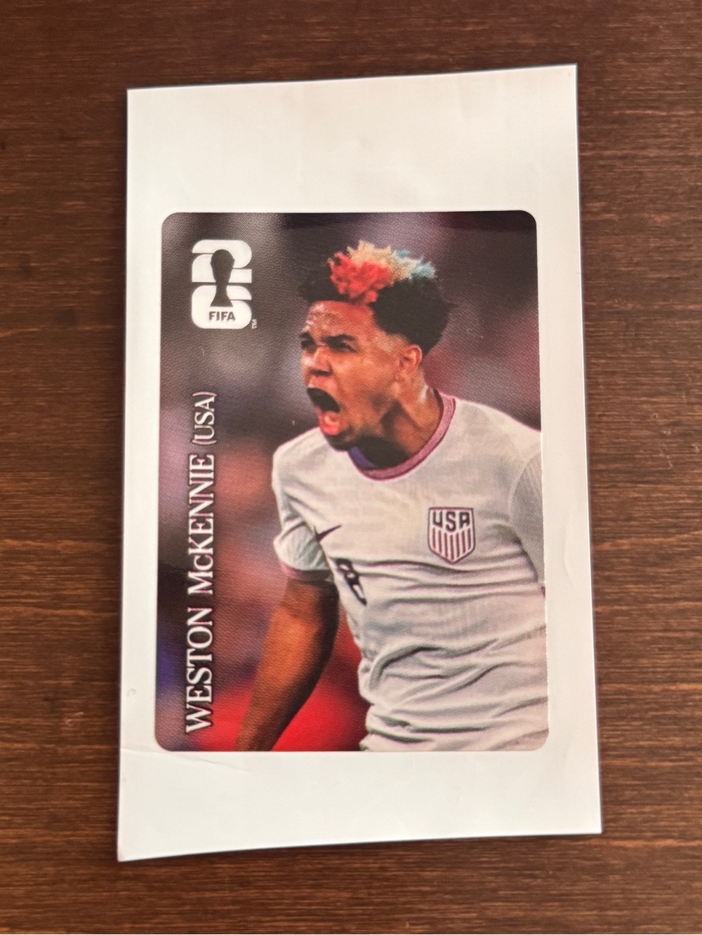 Coca-Cola FIFA World Cup 2026 Football Soccer Sticker Weston McKinnie USA